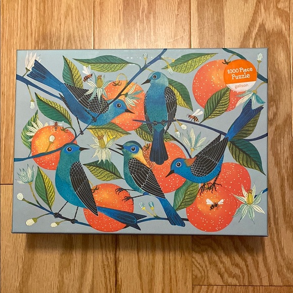 Galison Other - Naranjas Blue Bird and Orange Puzzle - 1000 Piece